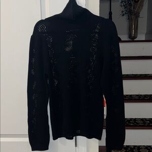 Elegant Black Turtleneck Sweater